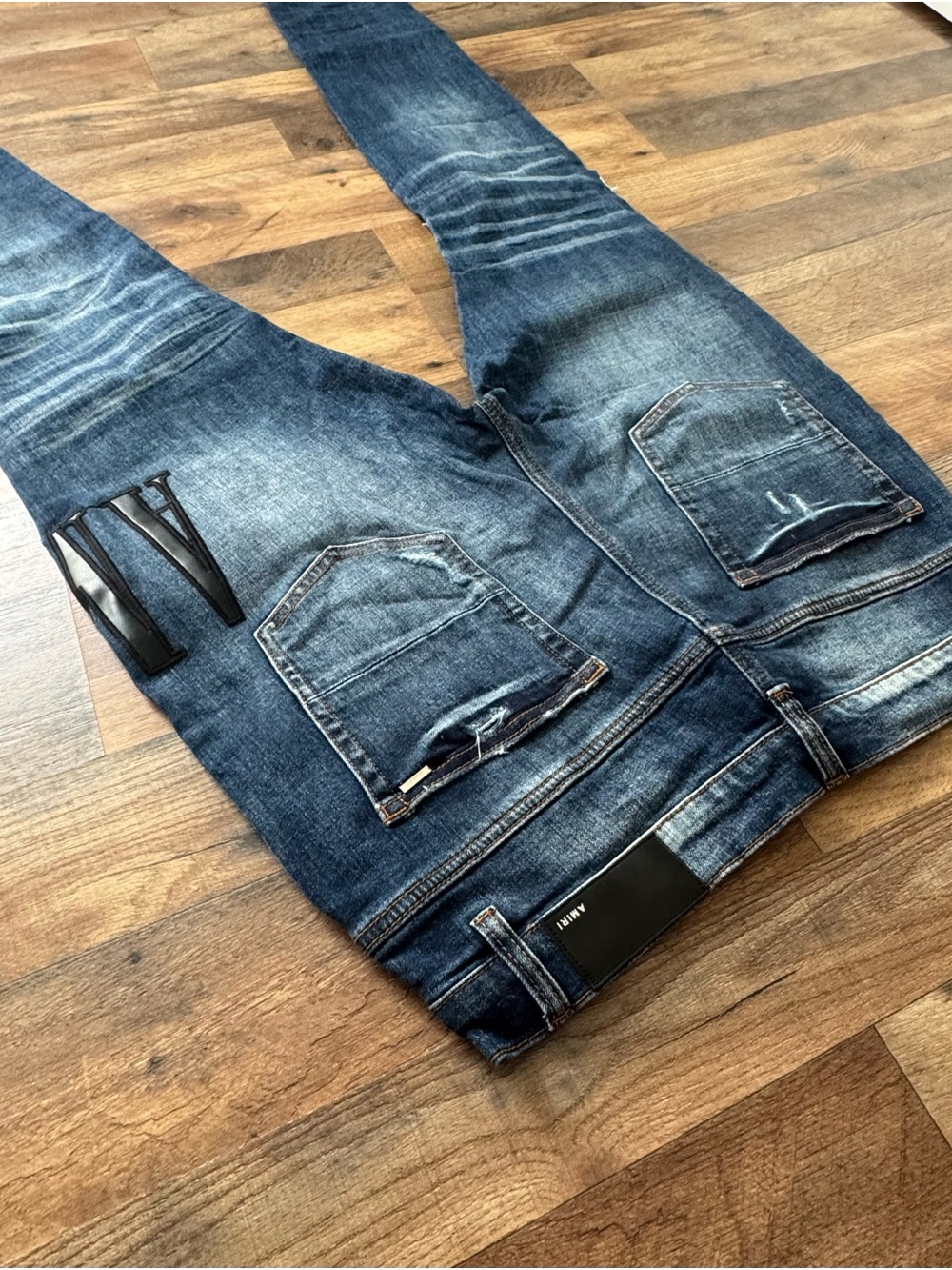 AMIRI Men's Distressed Amiri side patch skinny  Jeans size 34 - Picture 4 of 4